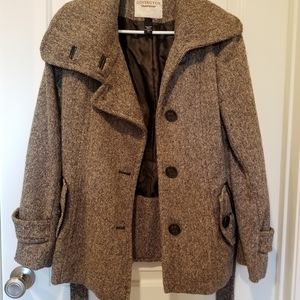 Faux-Tweed Women's Winter Coat